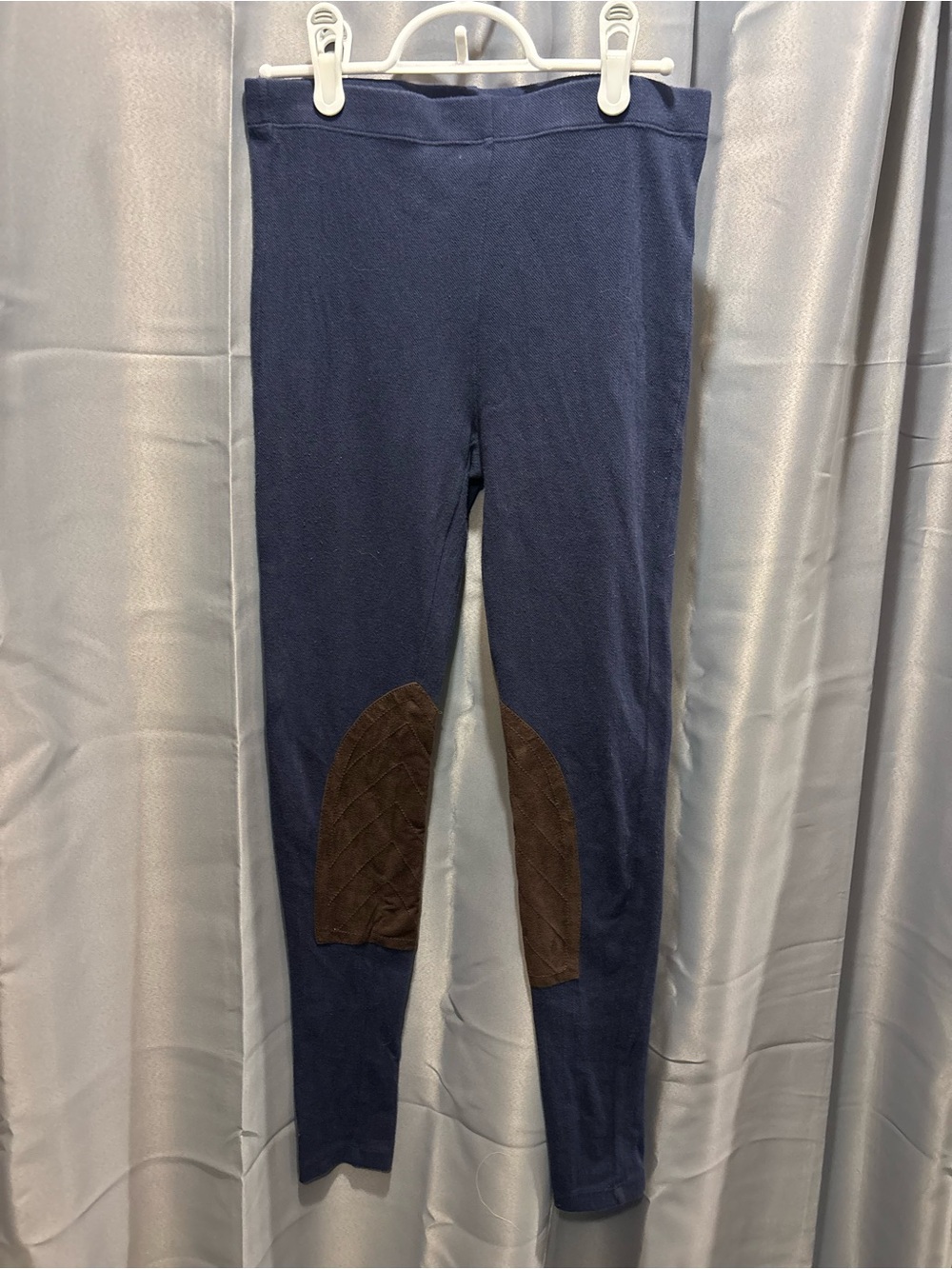 Ralph Lauren Navy Leggings with Suede Knee Patch